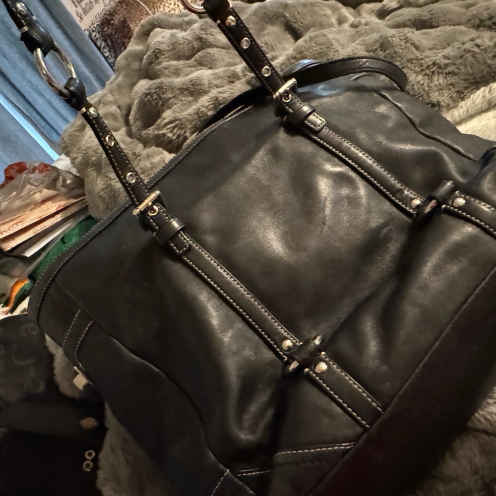 Coach Black Leather purse